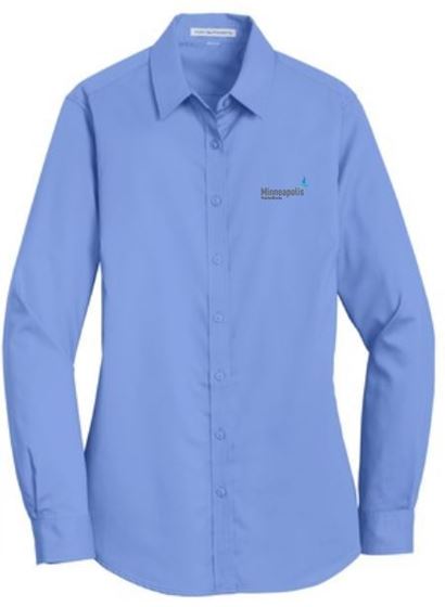 Picture of Ladies Port Authority® SuperPro™ Twill Shirt (L663)pw