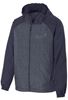 Picture of Men's Sport-Tek Heather Colorblock Raglan Hooded Wind Jacket (JST40)pw