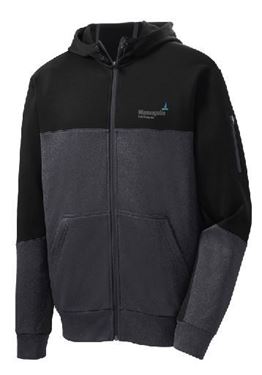 Picture of Sport-Tek® Tech Fleece Colorblock Full-Zip Hooded Jacket (ST245)