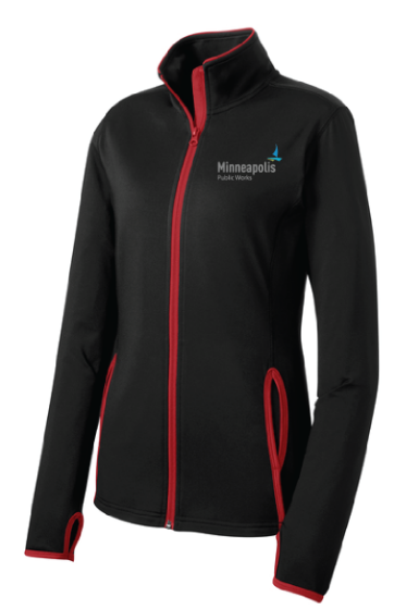 Picture of Ladies Sport-Wick® Stretch Contrast Full-Zip Jacket  (LST853)